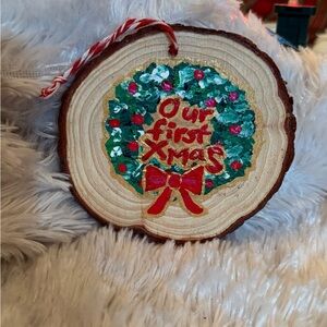 Homemade Our First Xmas/you're The Best Ornament